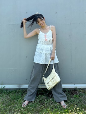「アイテム（チュニック）」を使った、AS KNOW AS plus/アズノゥアズプラスさん（レディース・158cm）の夏コーディネート