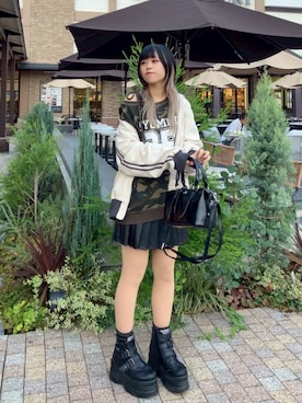 「アイテム（スウェット、その他）」を使った、AS KNOW AS plus/アズノゥアズプラスさん（レディース・158cm）の秋コーディネート