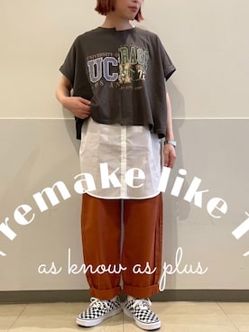 AS KNOW AS plus/アズノゥアズプラスさんのコーディネート