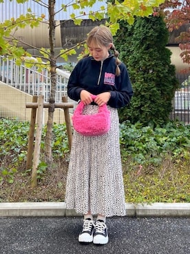 「AS KNOW AS plus（アズノゥアズプラス）のアイテム（スウェット）」を使った、AS KNOW AS plus/アズノゥアズプラスさん（レディース・158cm）の秋コーディネート
