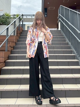 AS KNOW AS plus/アズノゥアズプラスさん(レディース・158cm)の夏コーディネート