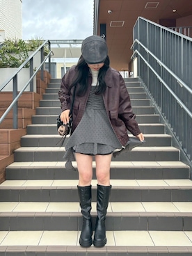 「AS KNOW AS plus（アズノゥアズプラス）のアイテム」を使った、AS KNOW AS plus/アズノゥアズプラスさん（レディース・158cm）の冬コーディネート