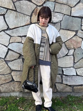 「AS KNOW AS PINKY（アズノゥアズピンキー）のアイテム」を使った、AS KNOW AS plus/アズノゥアズプラスさん（レディース・158cm）の冬コーディネート