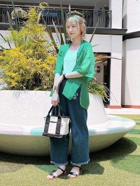 AS KNOW AS plus/アズノゥアズプラスさん（レディース・158cm）の夏コーディネート