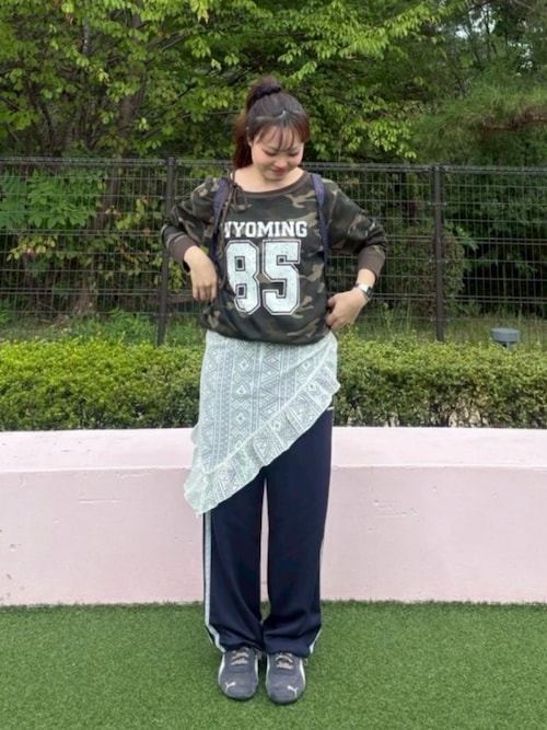 セール】♪アソートデザイン 腰巻き風レイヤードスカート（スカート