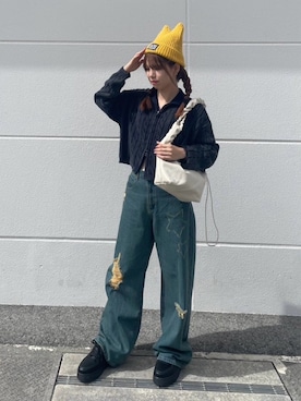 「AS KNOW AS plus（アズノゥアズプラス）のアイテム（帽子）」を使った、AS KNOW AS plus/アズノゥアズプラスさん（レディース・158cm）の秋コーディネート