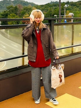 「AS KNOW AS plus（アズノゥアズプラス）のアイテム（トップス）」を使った、AS KNOW AS plus/アズノゥアズプラスさん（レディース・158cm）の冬コーディネート