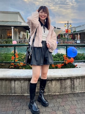 「AS KNOW AS plus（アズノゥアズプラス）のアイテム（ブルゾン）」を使った、AS KNOW AS plus/アズノゥアズプラスさん（レディース・158cm）の秋コーディネート
