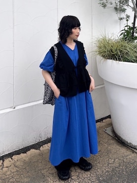 「AS KNOW AS plus（アズノゥアズプラス）のアイテム（ワンピース/ドレス）」を使った、AS KNOW AS plus/アズノゥアズプラスさん（レディース・158cm）の夏コーディネート