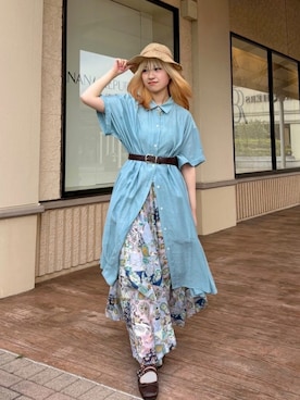 AS KNOW AS plus/アズノゥアズプラスさん(レディース・158cm)の夏コーディネート