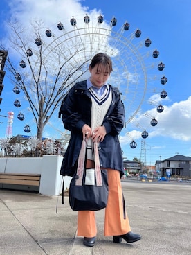 「AS KNOW AS plus（アズノゥアズプラス）のアイテム（ミリタリージャケット）」を使った、AS KNOW AS plus/アズノゥアズプラスさん（レディース・158cm）の冬コーディネート