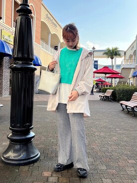 「AS KNOW AS plus（アズノゥアズプラス）のアイテム（ブルゾン）」を使った、AS KNOW AS plus/アズノゥアズプラスさん（レディース・158cm）の春コーディネート