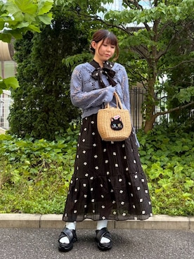 「アイテム（カーディガン/ボレロ）」を使った、AS KNOW AS plus/アズノゥアズプラスさん（レディース・158cm）の秋コーディネート