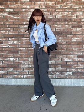 「AS KNOW AS plus（アズノゥアズプラス）のアイテム（スラックス）」を使った、AS KNOW AS plus/アズノゥアズプラスさん（レディース・158cm）の秋コーディネート