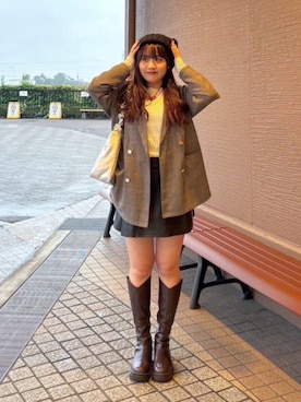 「AS KNOW AS plus（アズノゥアズプラス）のアイテム（帽子）」を使った、AS KNOW AS plus/アズノゥアズプラスさん（レディース・158cm）の秋コーディネート