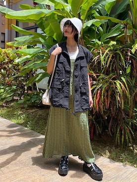 AS KNOW AS plus/アズノゥアズプラスさん（レディース・158cm）の夏コーディネート