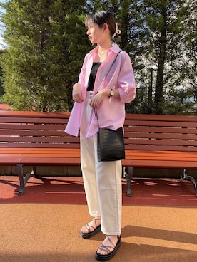 AS KNOW AS plus/アズノゥアズプラスさん（レディース・158cm）の夏コーディネート