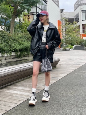 「AS KNOW AS plus（アズノゥアズプラス）のアイテム（ブルゾン）」を使った、AS KNOW AS plus/アズノゥアズプラスさん（レディース・158cm）の秋コーディネート