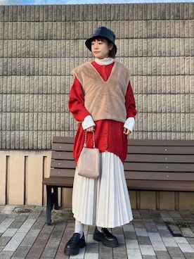 「AS KNOW AS plus（アズノゥアズプラス）のアイテム（帽子）」を使った、AS KNOW AS plus/アズノゥアズプラスさん（レディース・158cm）の秋コーディネート