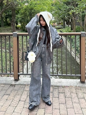 「アイテム（財布/小物）」を使った、AS KNOW AS plus/アズノゥアズプラスさん（レディース・158cm）の秋コーディネート