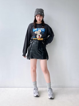 「AS KNOW AS plus（アズノゥアズプラス）のアイテム（帽子）」を使った、AS KNOW AS plus/アズノゥアズプラスさん（レディース・158cm）の夏コーディネート
