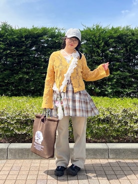 「AS KNOW AS plus（アズノゥアズプラス）のアイテム（トップス）」を使った、AS KNOW AS plus/アズノゥアズプラスさん（レディース・158cm）の春コーディネート