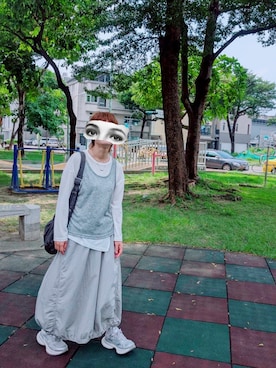 「Kappa（カッパ）のアイテム」を使った、Fさん（レディース・158cm）の秋コーディネート