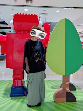 「SKECHERS（スケッチャーズ）のアイテム（シューズ）」を使った、Fさん（レディース・158cm）の秋コーディネート