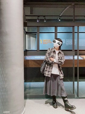 「no brand（ノーブランド）のアイテム（その他シューズ）」を使った、Fさん（レディース・158cm）の冬コーディネート