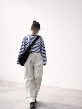 「anuke（アンヌーク）のアイテム」を使った、*ponyo*さん（レディース・153cm）の春コーディネート