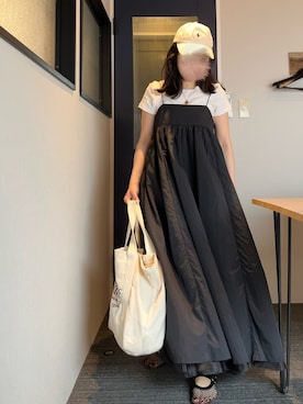 「アイテム（バレエシューズ）」を使った、*ponyo*さん（レディース・153cm）の夏コーディネート