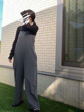 「リエディ」｜「アイテム（オールインワン・サロペット）」を使った、*ponyo*さん（レディース・153cm）の秋コーディネート