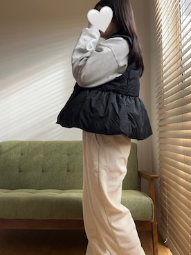「coca（coca）（コカ）のアイテム（ジャケット/アウター）」を使った、*ponyo*さん（レディース・153cm）の冬コーディネート