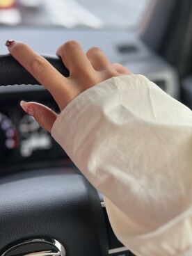 「Bonjour Sagan（ボンジュールサガン）のアイテム（Tシャツ/カットソー）」を使った、*ponyo*さん（レディース・153cm）の秋コーディネート