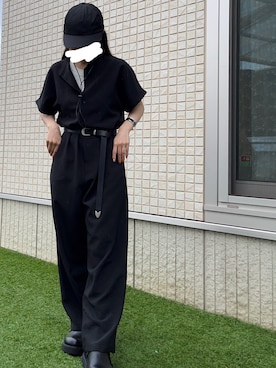 「select MOCA（セレクトモカ）のアイテム（キャップ）」を使った、*ponyo*さん（レディース・153cm）の夏コーディネート