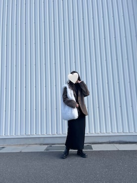 「select MOCA by son（セレクトモカバイソン）のアイテム（ワンピース）」を使った、*ponyo*さん（レディース・153cm）の冬コーディネート