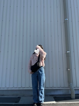 「CLANE（クラネ）のアイテム（カーディガン/ボレロ）」を使った、*ponyo*さん（レディース・153cm）の冬コーディネート