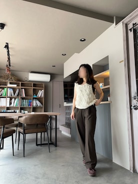 「SLOBE IENA（スローブイエナ）のアイテム（ニット/セーター）」を使った、*ponyo*さん（レディース・153cm）の夏コーディネート