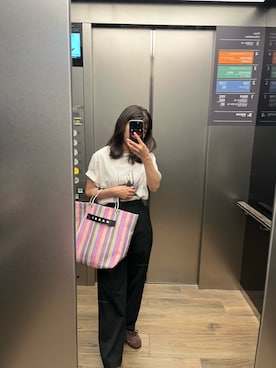 「ROPE' PICNIC（ロペピクニック）のアイテム」を使った、*ponyo*さん（レディース・153cm）の夏コーディネート