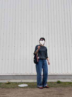 「evernavy（エバーネイビー）のアイテム」を使った、*ponyo*さん（レディース・153cm）の春コーディネート