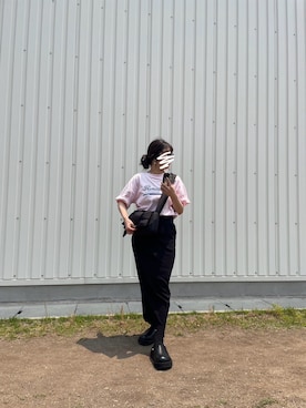 「DISCOAT（ディスコート）の【WEB限定】リブカットナロースカート（スカート）」を使った、*ponyo*さん（レディース・153cm）の夏コーディネート