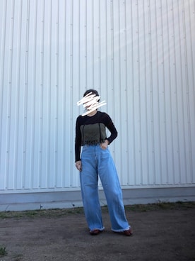 「リエディ」｜「アイテム（パンプス）」を使った、*ponyo*さん（レディース・153cm）の秋コーディネート