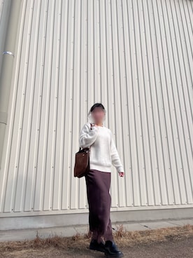 「ZARA（ザラ）のアイテム（スカート、ブラウン系）」を使った、*ponyo*さん（レディース・153cm）の春コーディネート