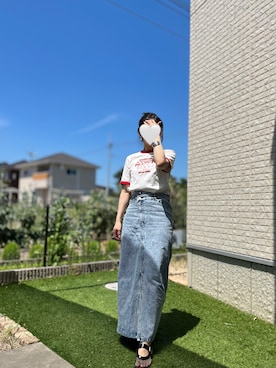 「アイテム（スカート）」を使った、*ponyo*さん（レディース・153cm）の夏コーディネート