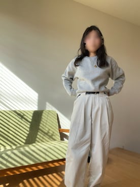 「anuke（アンヌーク）のアイテム（パンツ）」を使った、*ponyo*さん（レディース・153cm）の春コーディネート