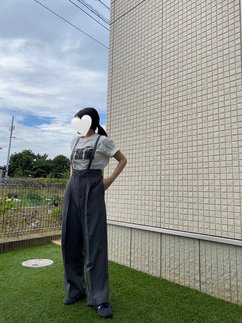 【希少★美品】Coca-Cola ストライプ オーバーオール Lサイズ coca（coca）（コカ）の「ストライプ柄2wayサロペット