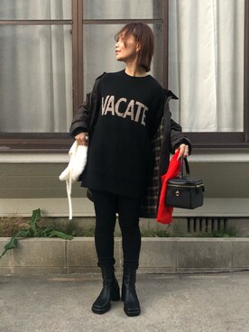 「ｔｏｌｅｎｅ（トレネ）のアイテム」を使った、hoho𓆸さん（レディース・154cm）の冬コーディネート