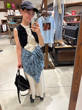 「duei（デュイ）のアイテム」を使った、hoho𓆸さん（レディース・154cm）の夏コーディネート