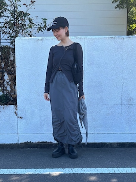 「アイテム（シャツ/ブラウス）」を使った、hoho𓆸さん（レディース・154cm・40代）の秋コーディネート