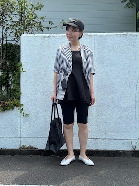 「アイテム（パンプス）」を使った、hoho𓆸さん（レディース・154cm）の夏コーディネート